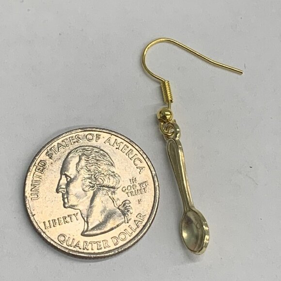 Spoon Earring, Utensil Earring, Food Earring, Gift Idea, Chef Earring, Cooking - Picture 7 of 7